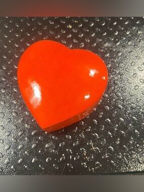 Orange/Red Heart Trinket or Jewelry Box